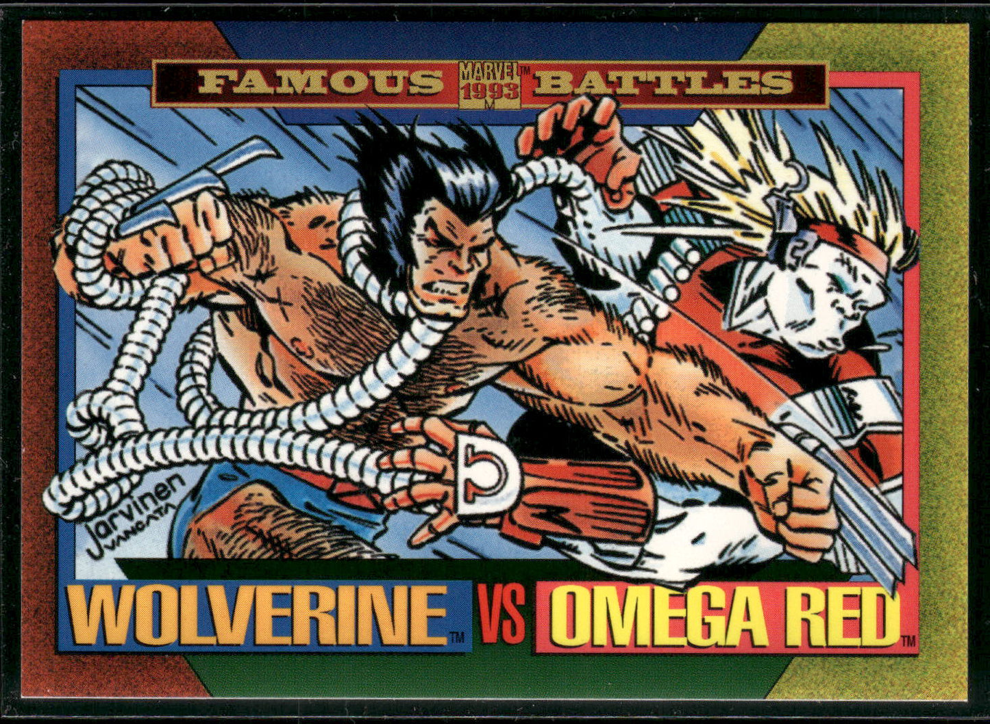1993 SkyBox Marvel Universe #177 Wolverine / Omega Red