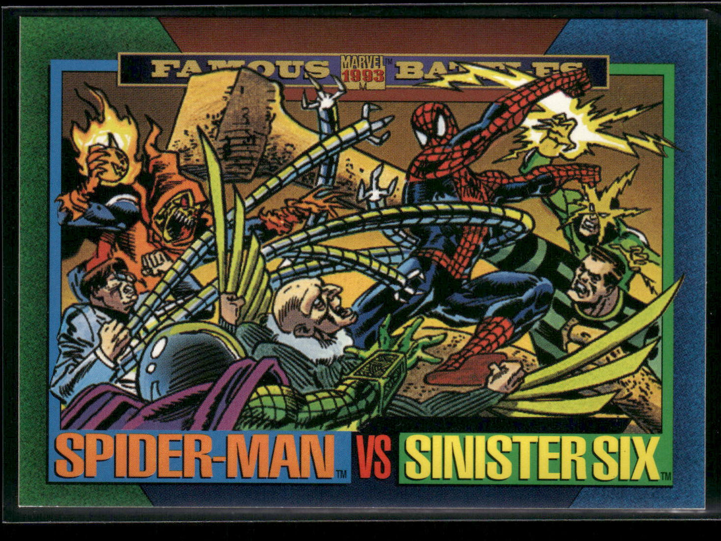 1993 SkyBox Marvel Universe #155 Spider-Man / Sinister Six