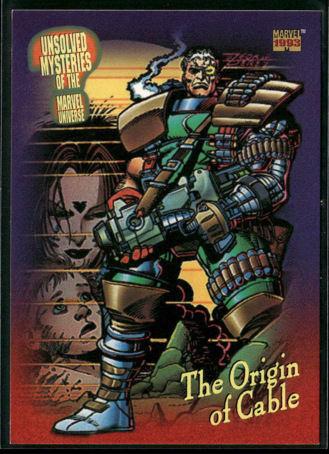 1993 SkyBox Marvel Universe #137 The Origin of Cable