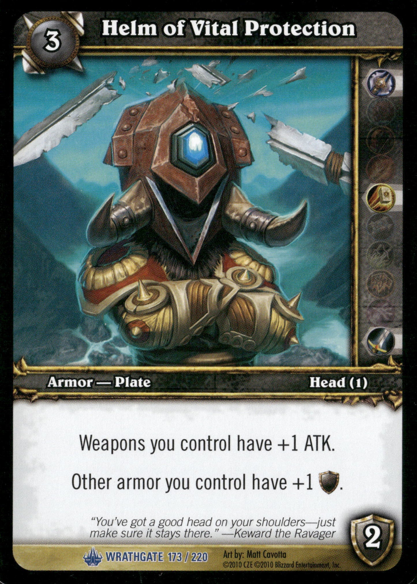 Wrathgate #173 Helm of Vital Protection