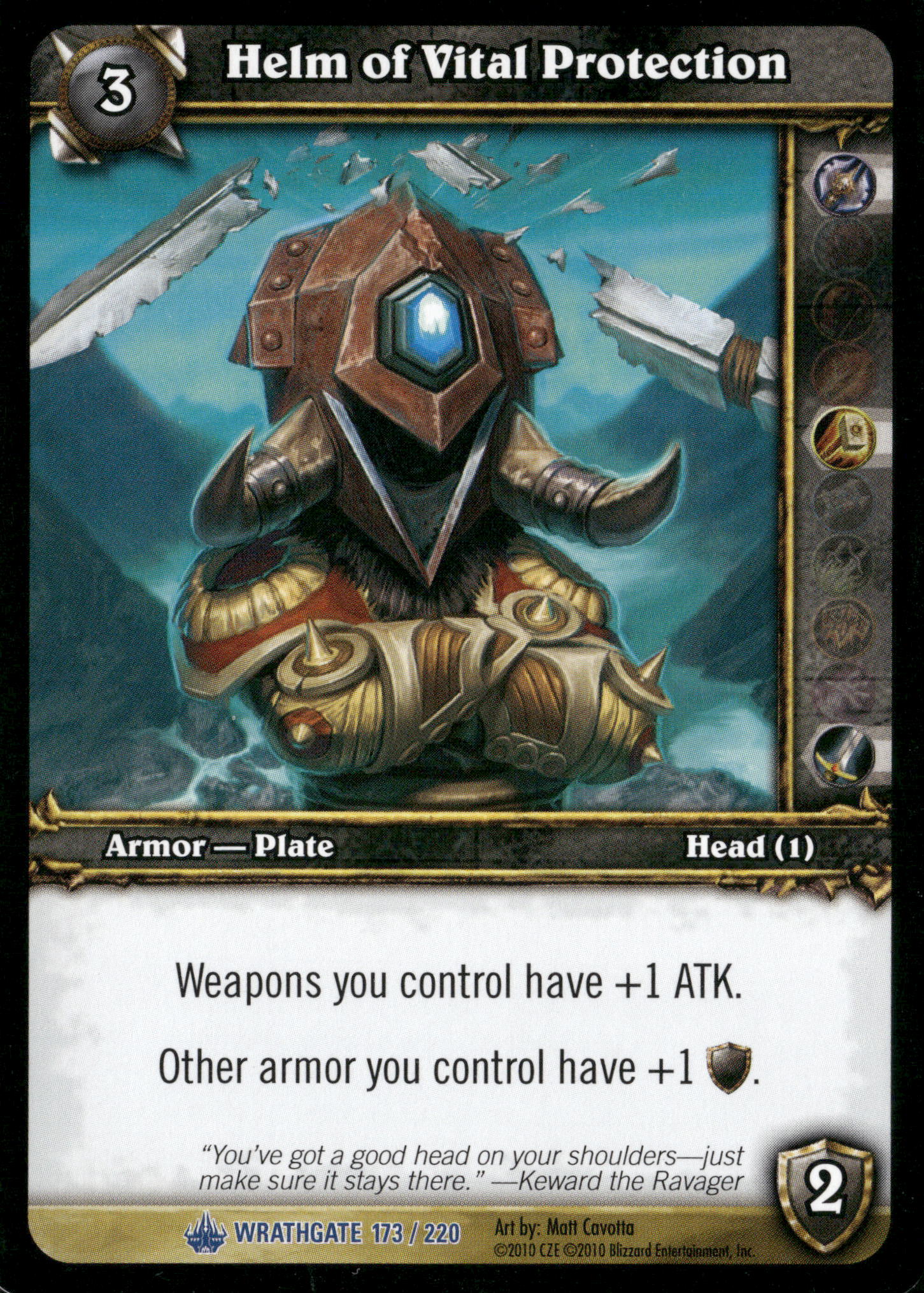 Wrathgate #173 Helm of Vital Protection