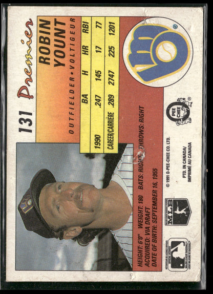1991 O-Pee-Chee Premier #131 Robin Yount