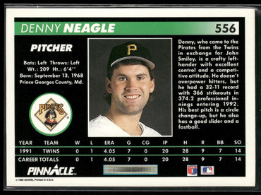 1992 Pinnacle #556 Denny Neagle