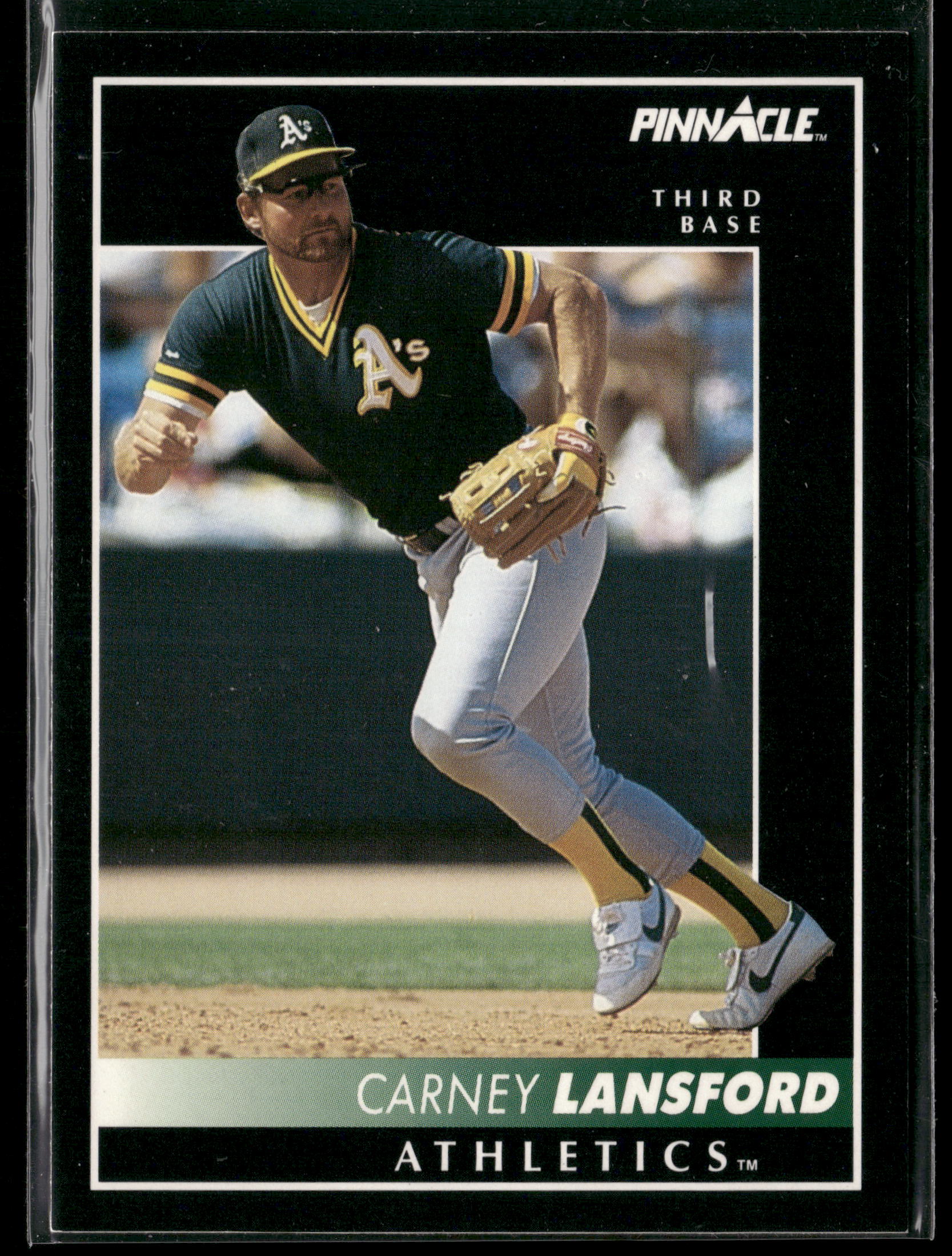 1992 Pinnacle #455 Carney Lansford