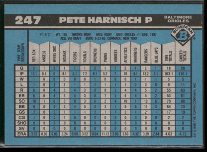 1990 Bowman #247 Pete Harnisch