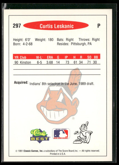 1991 Classic Best #297 Curtis Leskanic