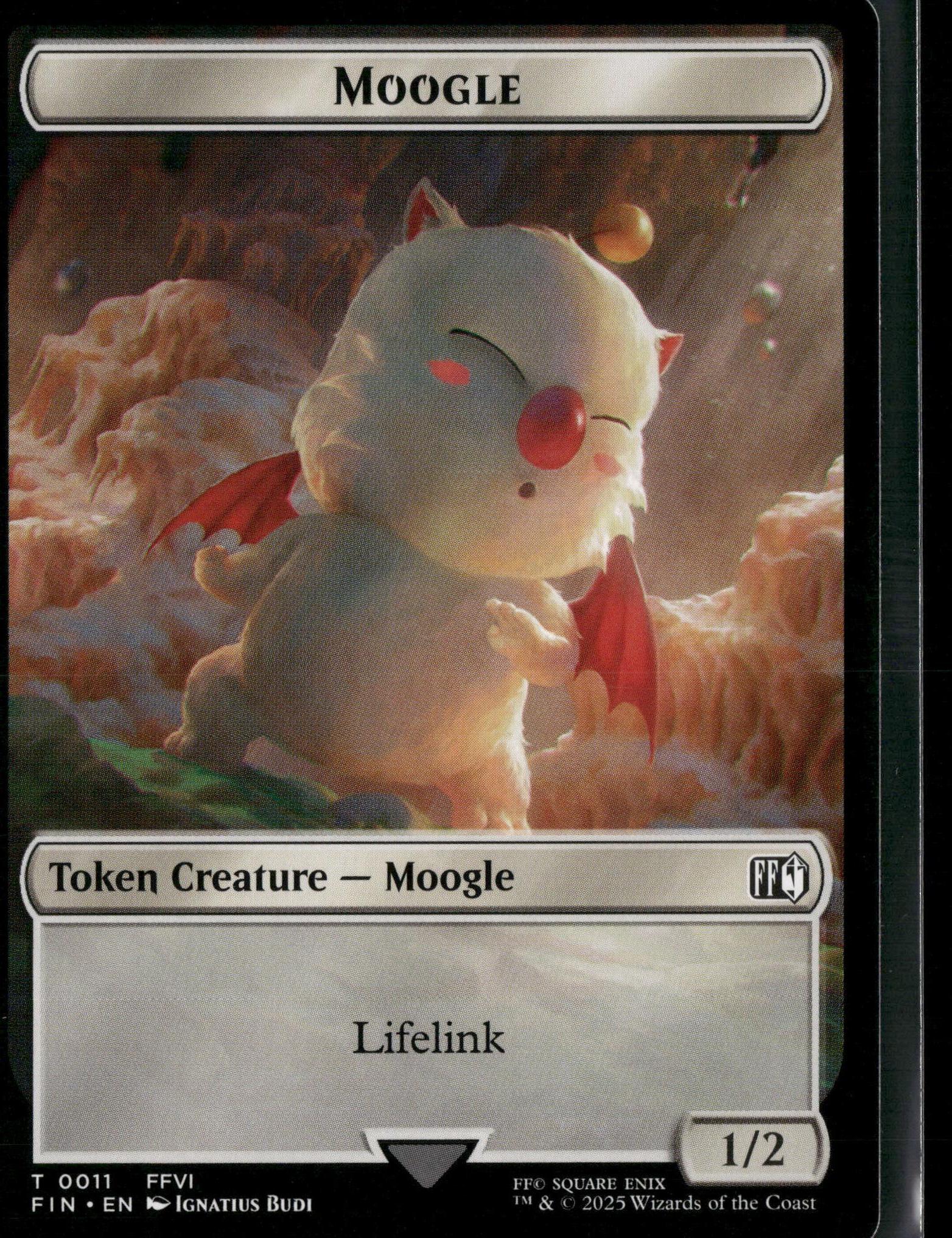 FINAL FANTASY #4 // 11 Hero (0004) // Moogle (0011) Double-Sided Token
